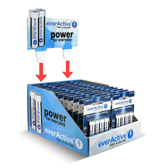 Baterie LR6/AA Pro Alkaline display handlowy 96 szt. 