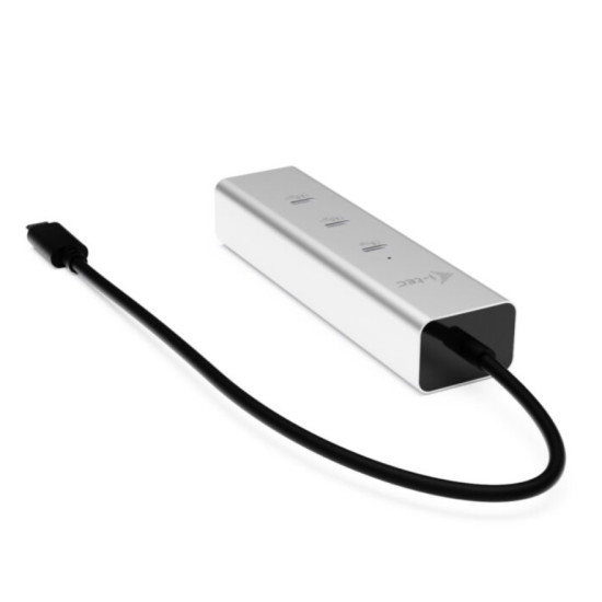 HUB USB-C Charging Metal 5 port with USB-C video 8K + Power Delivery 85W 