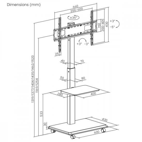 Stand dla TV, ER-304B 