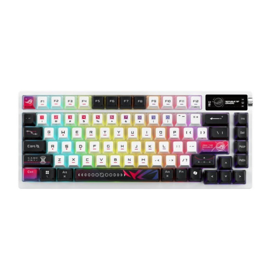 Klawiatura ROG Azoth X M704 BT/RF/USB-C/Aura/Czarno-Biała