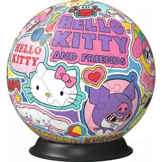 Puzzle 3D Kula 72 elementy Hello Kitty