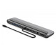 Stacja dokująca USB-C 12 portowa, max. 8K/30Hz z HDR, HDMI, DP, max. 3 monitory (MST), USB-C 3.2 Gen2, Gigabit Ethernet, SD/Micro SD, PD 100W