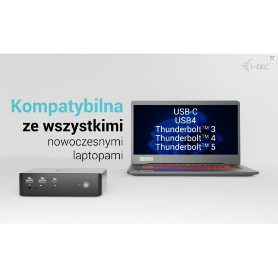 Stacja dokującaThunderbolt5 Quattro Display Docking Station 5x USB 2.5 GLan Power Delivery 140W 