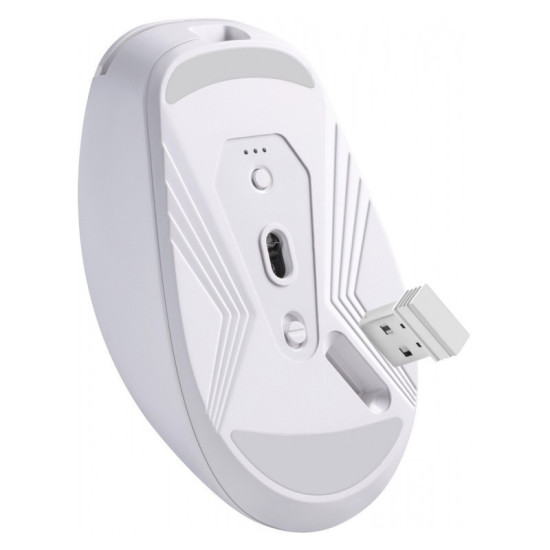 Mysz bezprzewodowa NITTA MM-307 RF+BT 1600DPI 6P biała