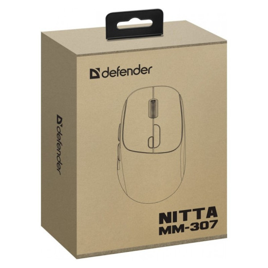Mysz bezprzewodowa NITTA MM-307 RF+BT 1600DPI 6P biała