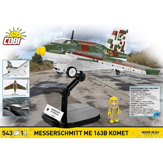 Klocki Messerschmitt Me 163B Komet 543 elementów
