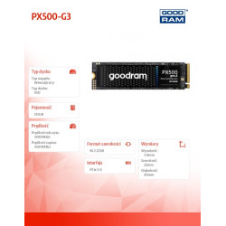 Dysk SSD PX500-G3 512GB M.2 PCIe 3x4 NVMe 2280 3200/2400