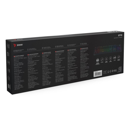 Klawiatura mechaniczna STYX Outemu Brown, Hot Swap, RGB