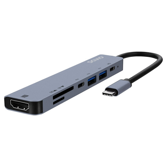 HUB USB-C 7w1 AK-82 