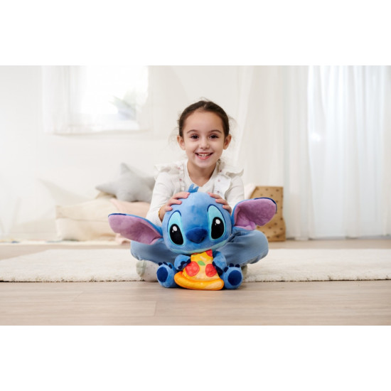Maskotka Disney Stitch z pizzą 25 cm oryginalna 