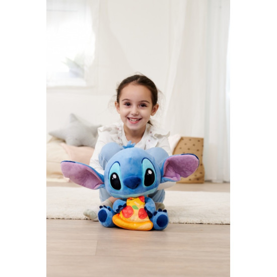Maskotka Disney Stitch z pizzą 25 cm oryginalna 