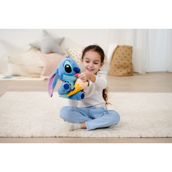 Maskotka Stitch z lodem 25 cm oryginalna 