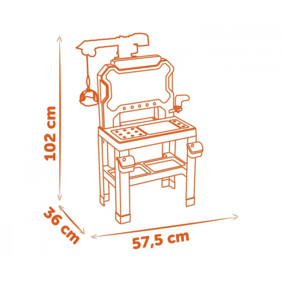 Warsztat z dźwigiem Black+Decker Bricolo Builder