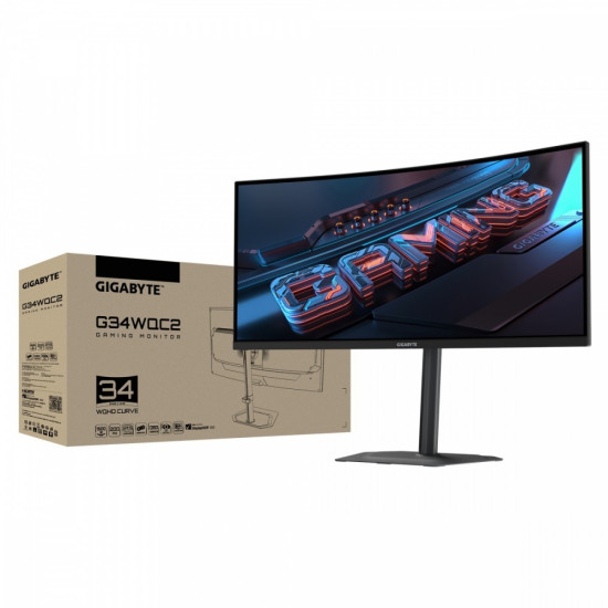 Monitor 34 cale G34WQC2 WQHD 200Hz 2DP 2HDMI