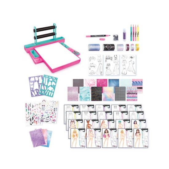 Zestaw kreatywny Projekt Moda z podświetlaną tablicą