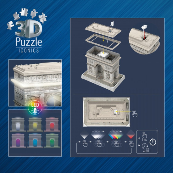 Puzzle 3D Łuk Triumfalny 