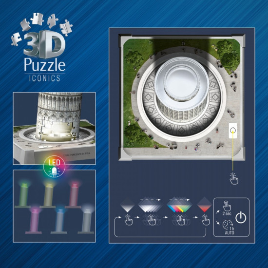 Puzzle 3D Krzywa Wieża w Pizie 