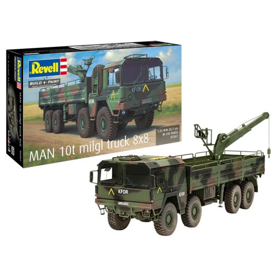 Model plastikowy Ciężarówka Man 10T Milgl 8x8 1/35