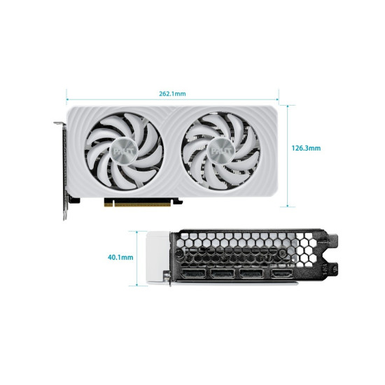 Karta graficzna GeForce RTX 5060 TI WHITE OC 8GB GDDR7 128bit 3DP/HDMI