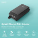 Zasilacz/Adapter PoE+ 802.3at aktywny max. 55V 30W 10/100/1000Mbps, transmisja do 100m