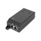 Zasilacz/Adapter PoE+ 802.3at aktywny max. 55V 30W 10/100/1000Mbps, transmisja do 100m