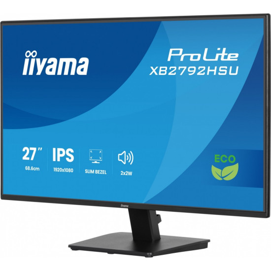 Monitor 27 cali X2792HSU-B1 IPS,FHD,HDMI,DP,120Hz,350cd,4ms,         cienkie ramki, 1500:1, ErP B, USB HUBx2