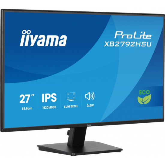 Monitor 27 cali X2792HSU-B1 IPS,FHD,HDMI,DP,120Hz,350cd,4ms,         cienkie ramki, 1500:1, ErP B, USB HUBx2