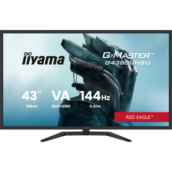 Monitor G-Master 42.5 cala G4380UHSU-B2 4K,VA,2xHDMI,2xDP,0,3ms,144Hz,550cd,    4000:1, USB HUBx4, 2x7W,