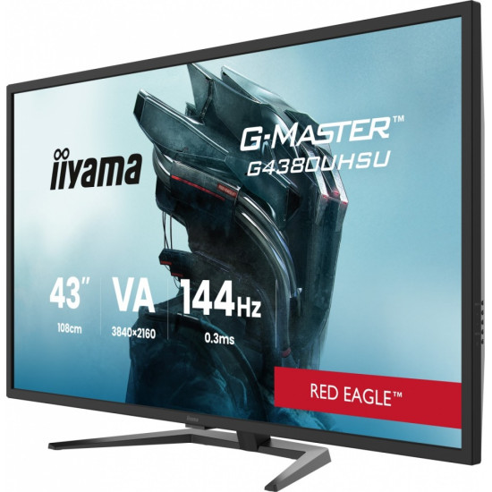 Monitor G-Master 42.5 cala G4380UHSU-B2 4K,VA,2xHDMI,2xDP,0,3ms,144Hz,550cd,    4000:1, USB HUBx4, 2x7W,