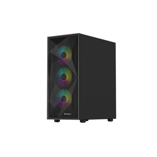 Obudowa Genesis Diaxid 605 ARGB MIDI TOWER USB-C Czarna 