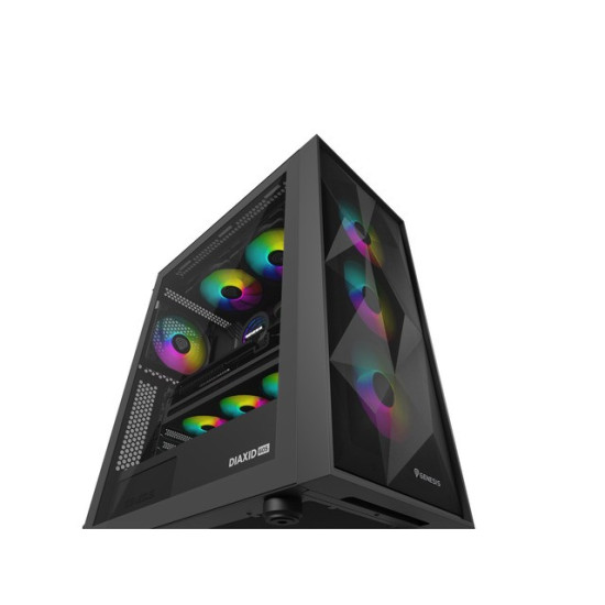 Obudowa Genesis Diaxid 605 ARGB MIDI TOWER USB-C Czarna 