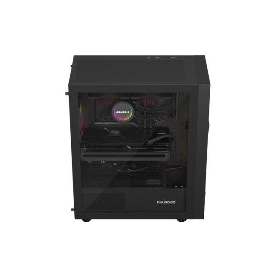 Obudowa Genesis Diaxid 605 ARGB MIDI TOWER USB-C Czarna 