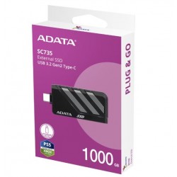 Dysk SSD External SC735 1TB U3.2C 1000/1000MB/s Grey 