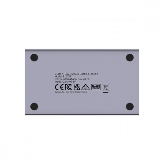 Stacja klonująca dyski 4x M.2 SSD, USB 4; S1243BGY01-EU 