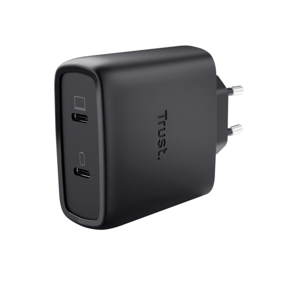 Ładowarka MAXO GaN 65W 2x USB-C czarna