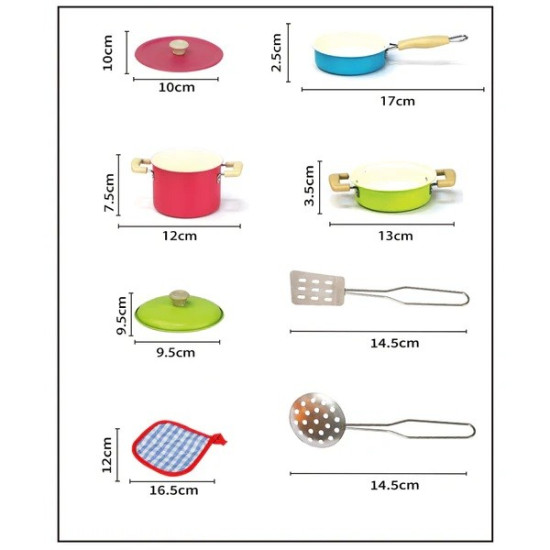 Zestaw garnków metalowych