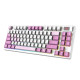 Klawiatura gamingowa Forge GK600 TKL W Violet US 