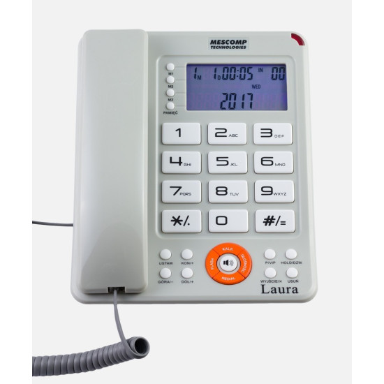 Telefon przewodowy Mescomp MT-816 Laura 