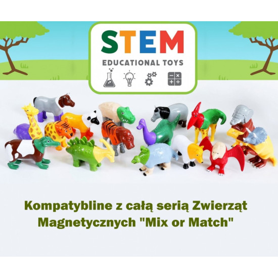 Zestaw Malik Malblo Magnetic Zwierzęta z dżungli 