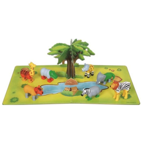 Zestaw Malblo Magnetic Mini Zwierzęta z dżungli 