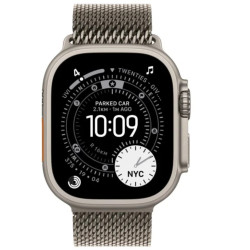 Watch Ultra 3 GPS + Cellular, koperta 49 mm z tytanu w kolorze naturalnym, bransoleta mediolańska z tytanu w kolorze naturalnym - rozmiar L