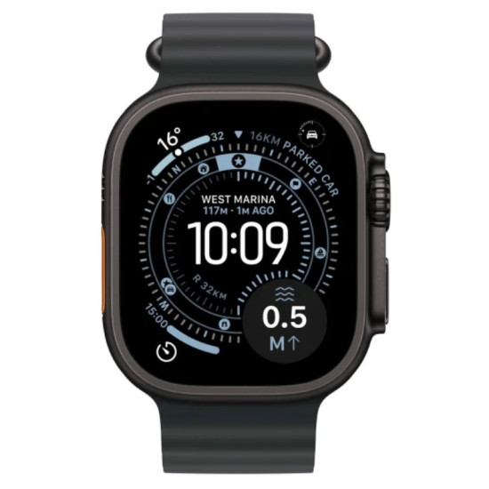 Watch Ultra 3 GPS + Cellular, koperta 49 mm z tytanu w kolorze czarnym, pasek Ocean w kolorze czarnym