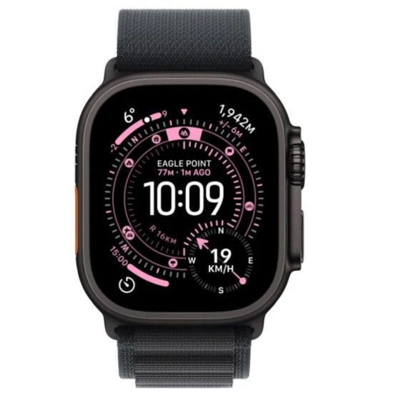 Watch Ultra 3 GPS + Cellular, koperta 49 mm z tytanu w kolorze czarnym, opaska Alpine w kolorze czarnym - rozmiar M