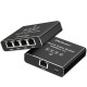 Rozdzielacz splitter Ethernet  mini SWITCH 1x4 RJ45 | 1000Mb/s | USB-C | Aluminium 
