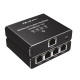 Rozdzielacz splitter Ethernet  mini SWITCH 1x4 RJ45 | 1000Mb/s | USB-C | Aluminium 