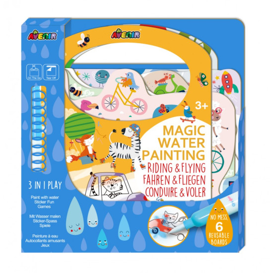 Magiczny obraz wodny - Jazda konna i latanie 