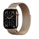 Watch Series 11 GPS + Cellular, koperta 42 mm z tytanu w kolorze złotym, bransoleta mediolańska w kolorze złotym