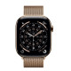 Watch Series 11 GPS + Cellular, koperta 42 mm z tytanu w kolorze złotym, bransoleta mediolańska w kolorze złotym
