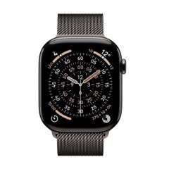 Watch Series 11 GPS + Cellular koperta 46 mm z tytanu w kolorze łupku, bransoleta mediolańska w kolorze łupku S/M