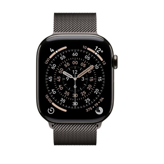 Watch Series 11 GPS + Cellular koperta 46 mm z tytanu w kolorze łupku, bransoleta mediolańska w kolorze łupku S/M